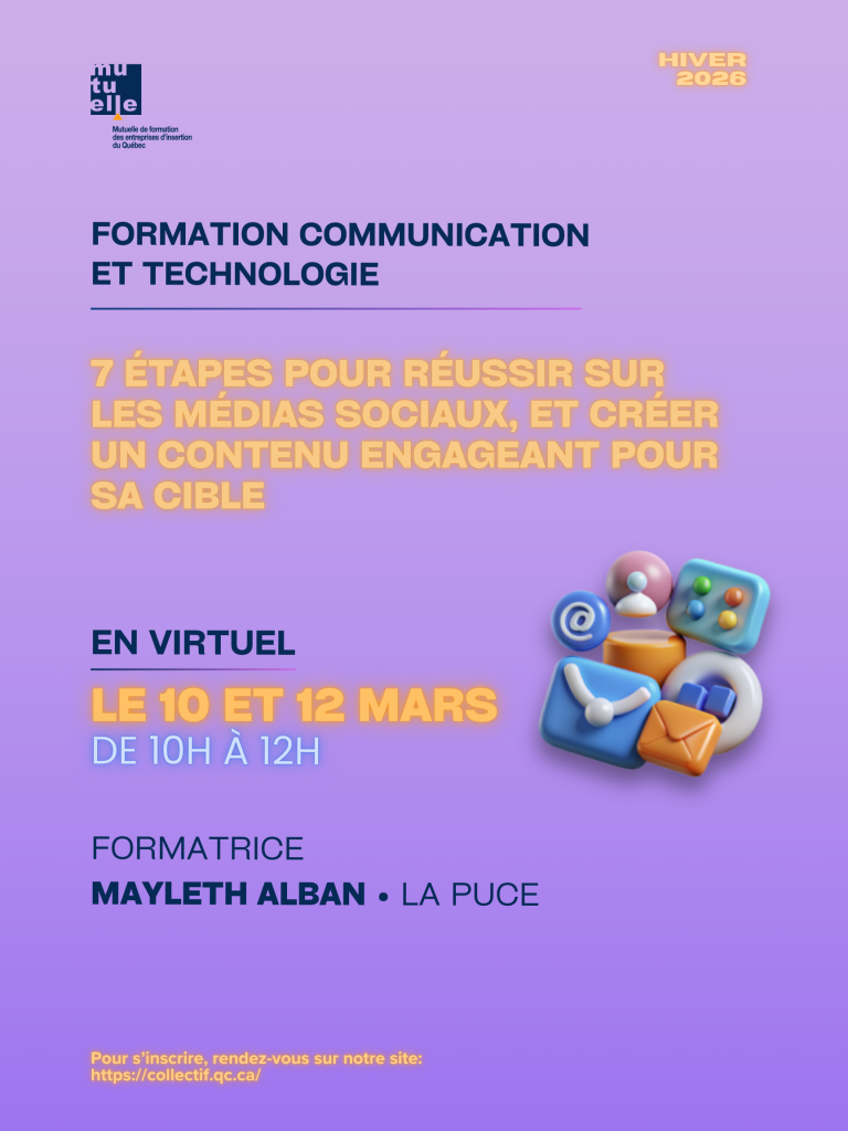 Formation communication et marketing:  7 étapes pour réussir sur les médias sociaux, et  créer  un  contenu engageant  pour sa  cible