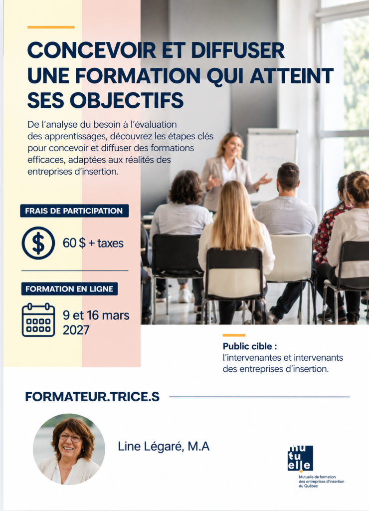 Concevoir et diffuser une formation qui atteint ses objectifs 