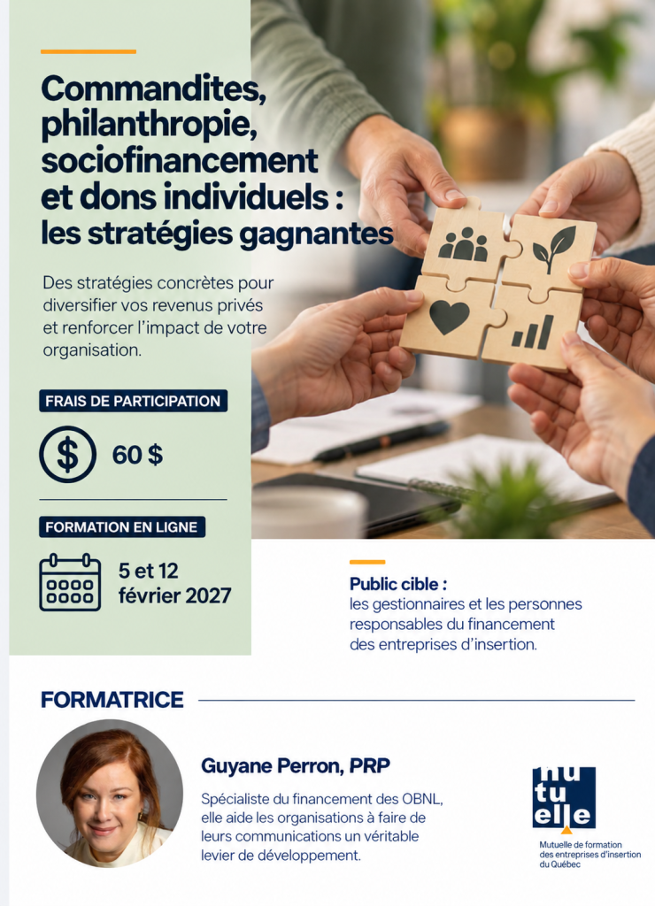Commandites, philanthropie, sociofinancement et dons individuels : les stratégies gagnantes